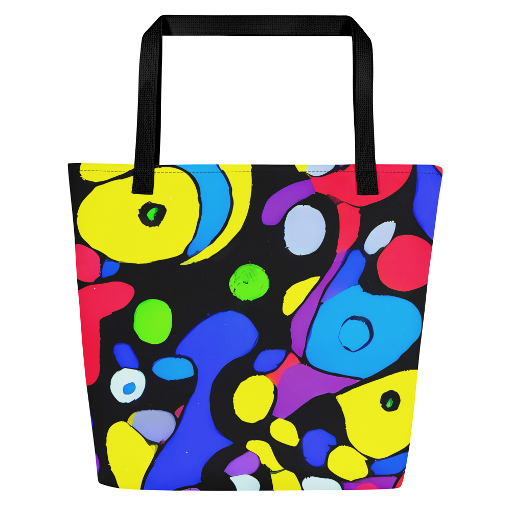 Large Tote Bag w/ Pocket - Miró's Mosaic