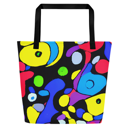 Large Tote Bag w/ Pocket - Miró's Mosaic