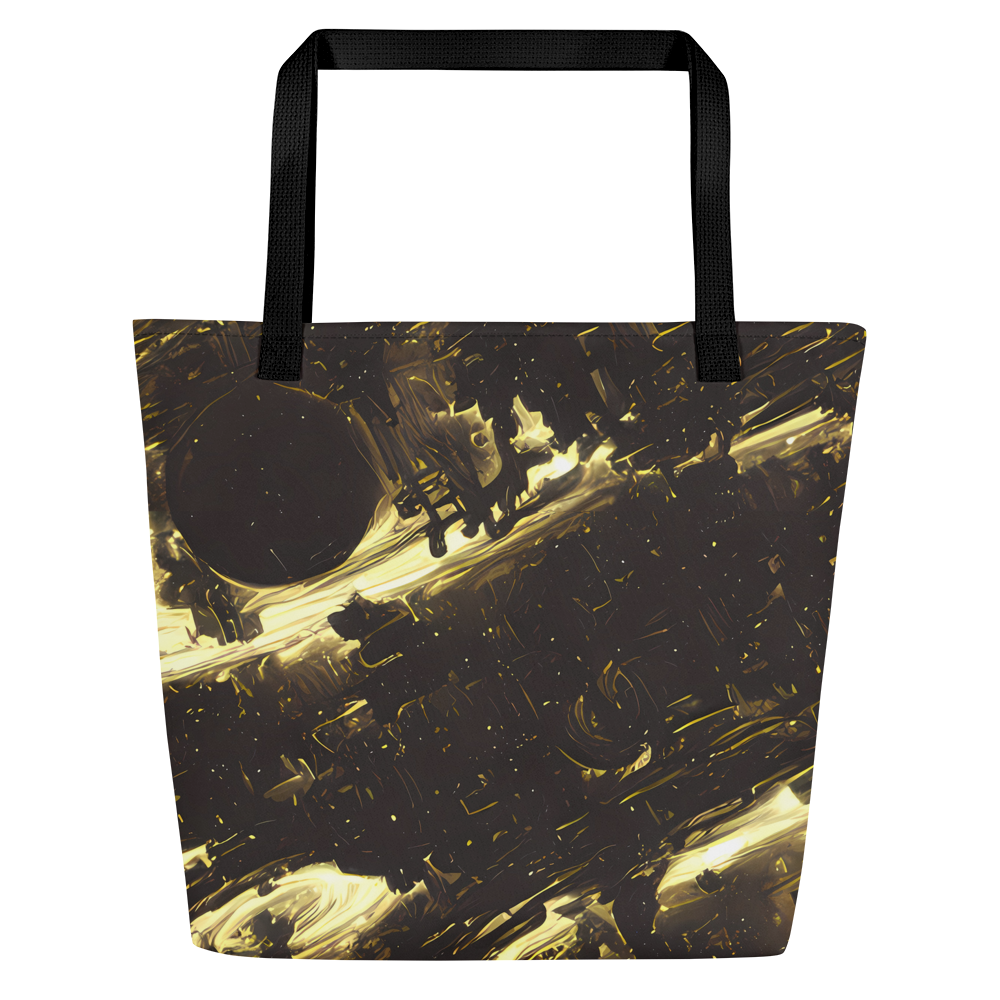 Large Tote Bag w/ Pocket - Oceanic Echo