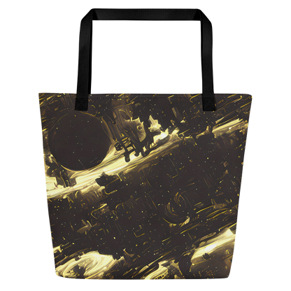 Large Tote Bag w/ Pocket - Oceanic Echo