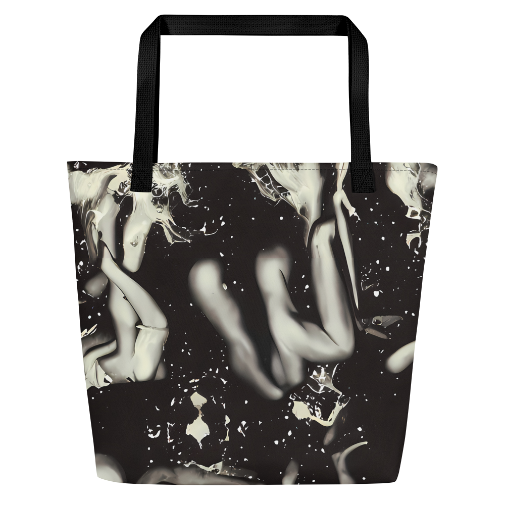 Large Tote Bag w/ Pocket - Newton's Silhouette