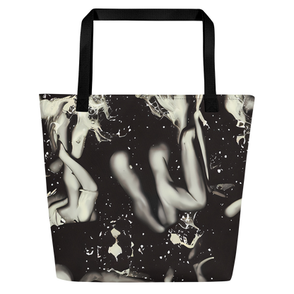 Large Tote Bag w/ Pocket - Newton's Silhouette