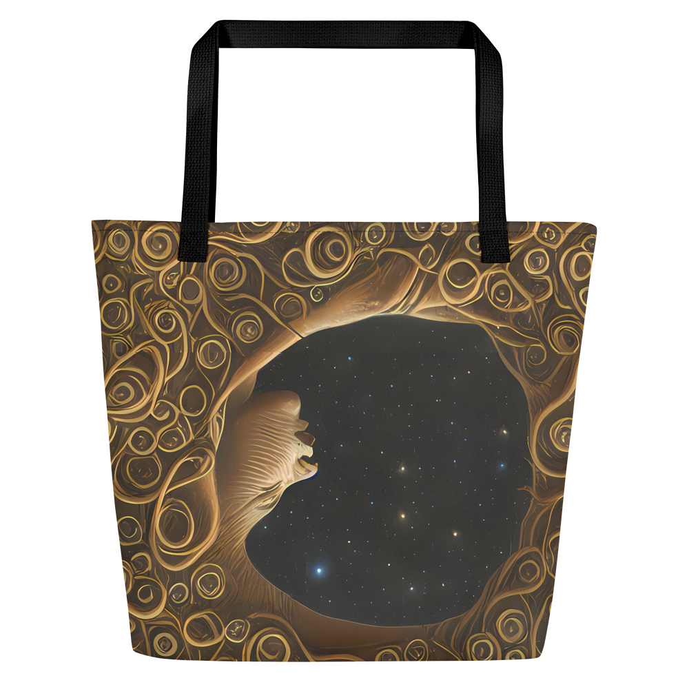 Large Tote Bag w/ Pocket - Ethereal Coils