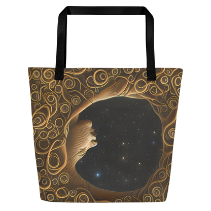 Large Tote Bag w/ Pocket - Ethereal Coils