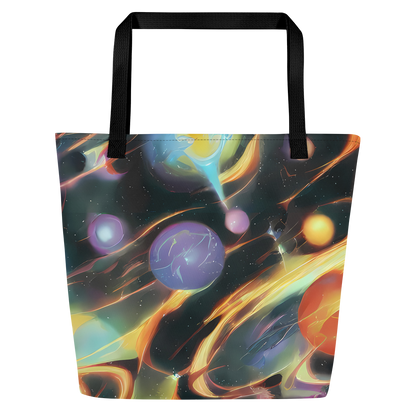 Large Tote Bag w/ Pocket - Fabritius Fantasy