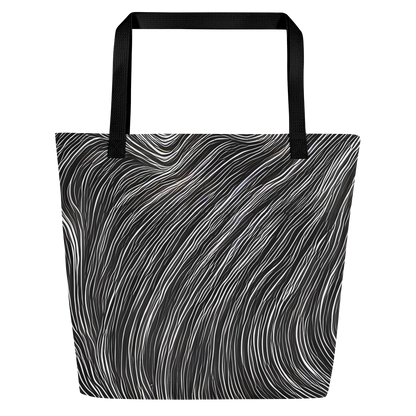 Large Tote Bag w/ Pocket - Wirth Waves