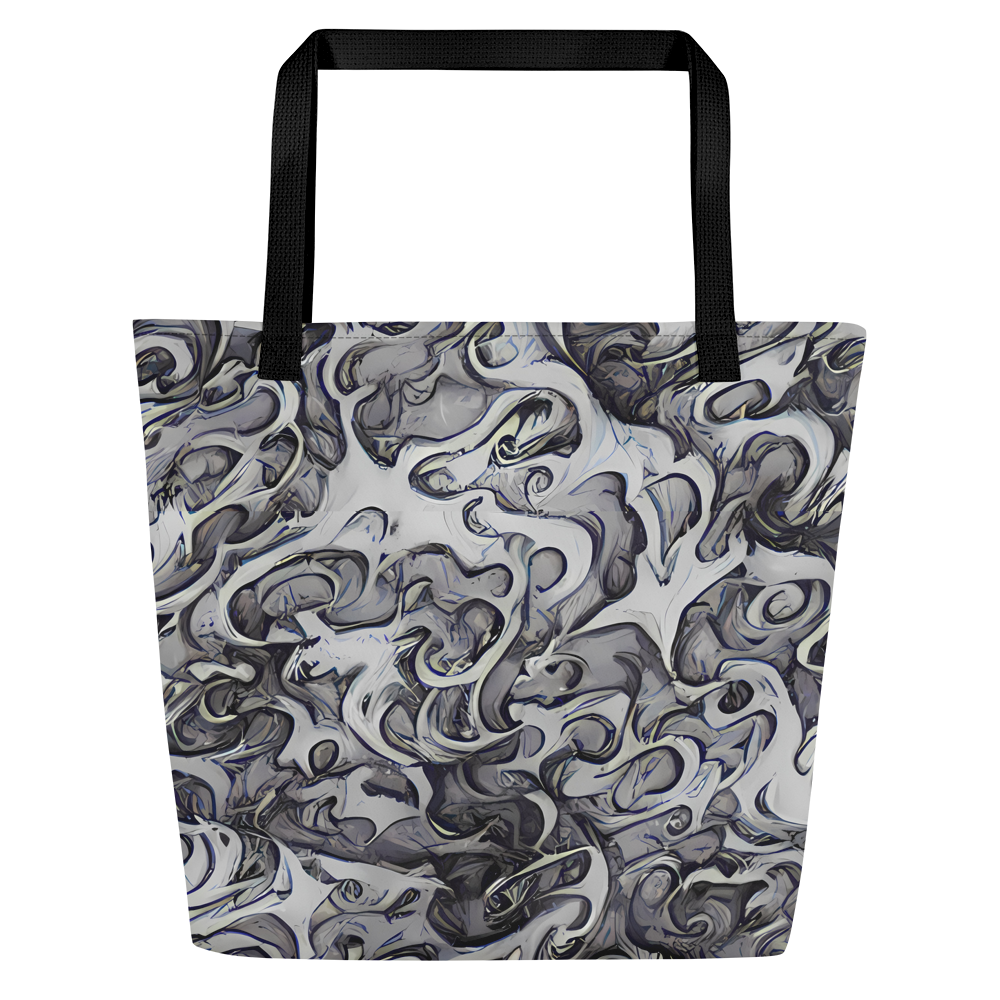 Large Tote Bag w/ Pocket - Mashburn Swirls