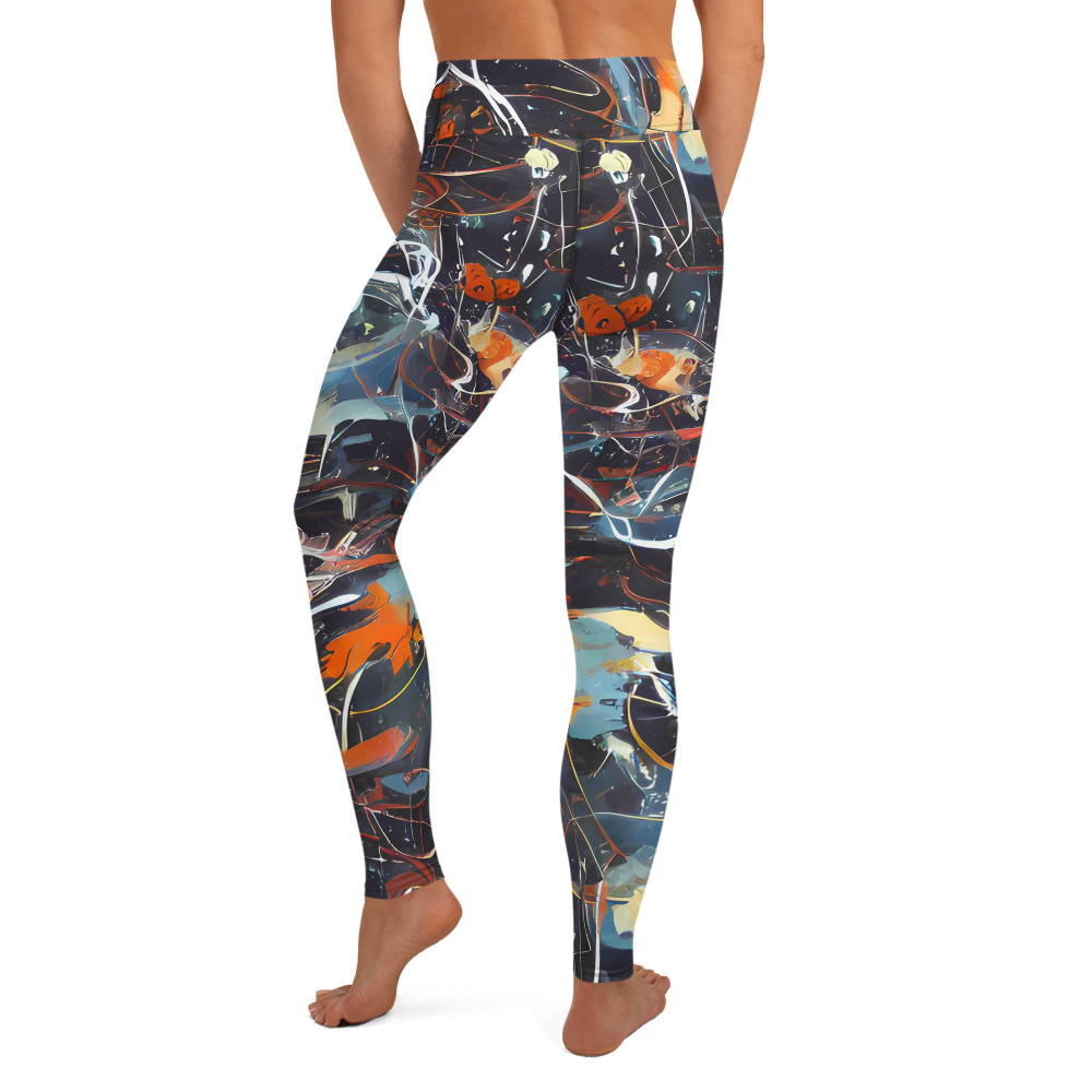 Yoga Leggings - Neo-Splash Labyrinth