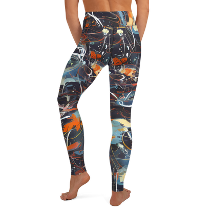 Yoga Leggings - Neo-Splash Labyrinth