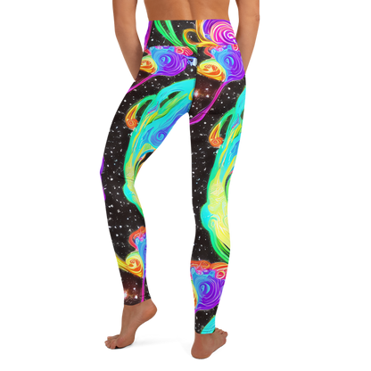 Yoga Leggings - Yuan Whirls