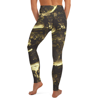 Yoga Leggings - Oceanic Echo