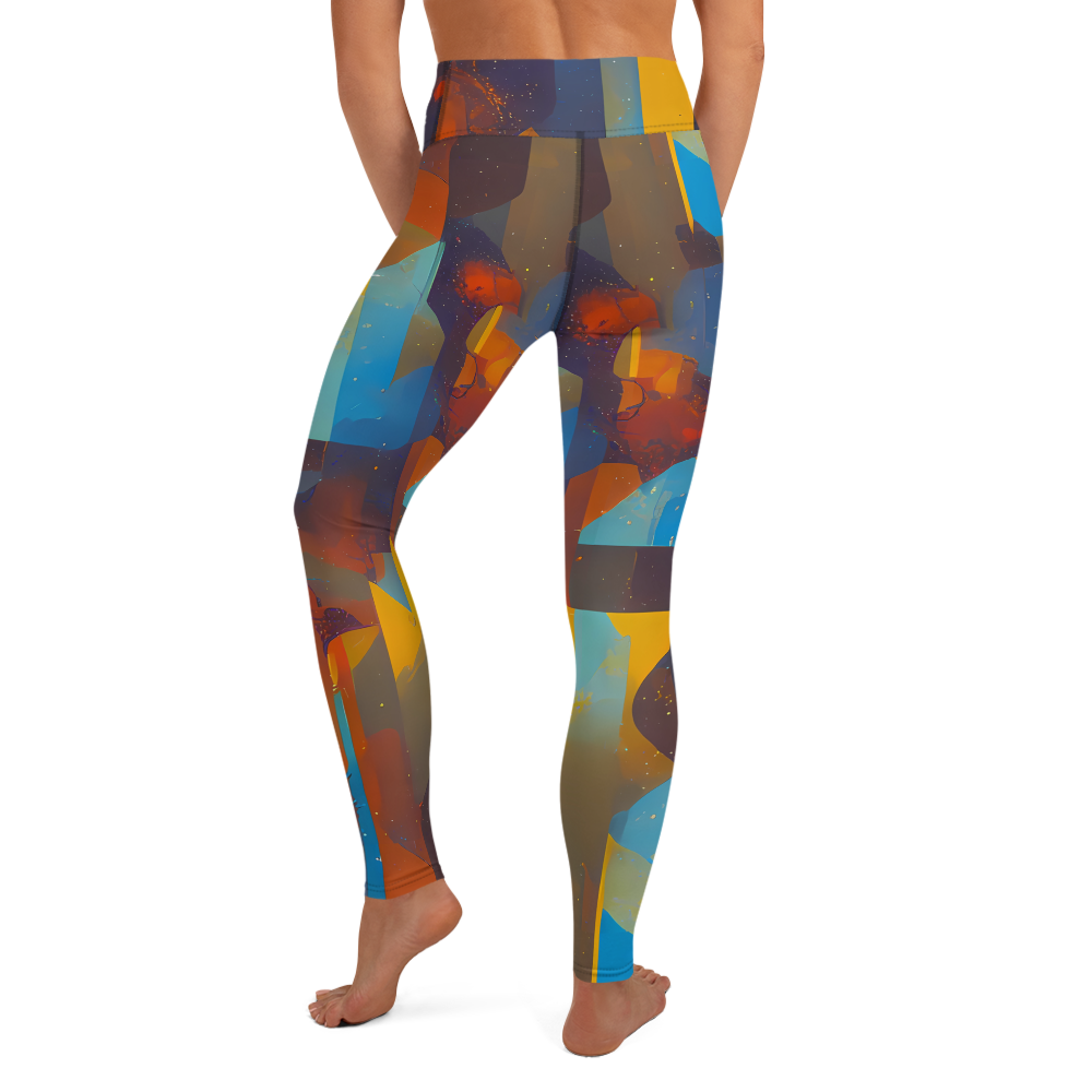 Yoga Leggings - Cubist Dusk