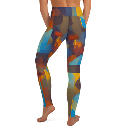 Yoga Leggings - Cubist Dusk