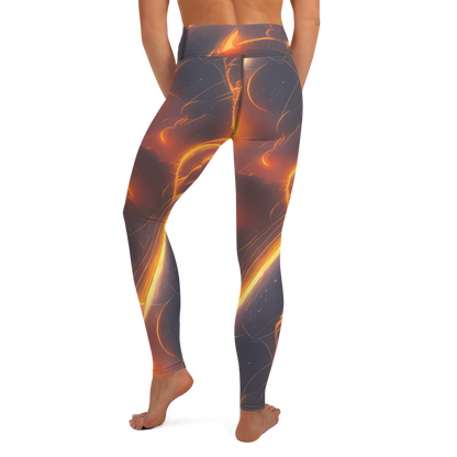 Yoga Leggings - Inferno Spirals