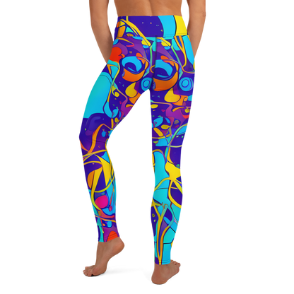 Yoga Leggings - Spectral Tangle