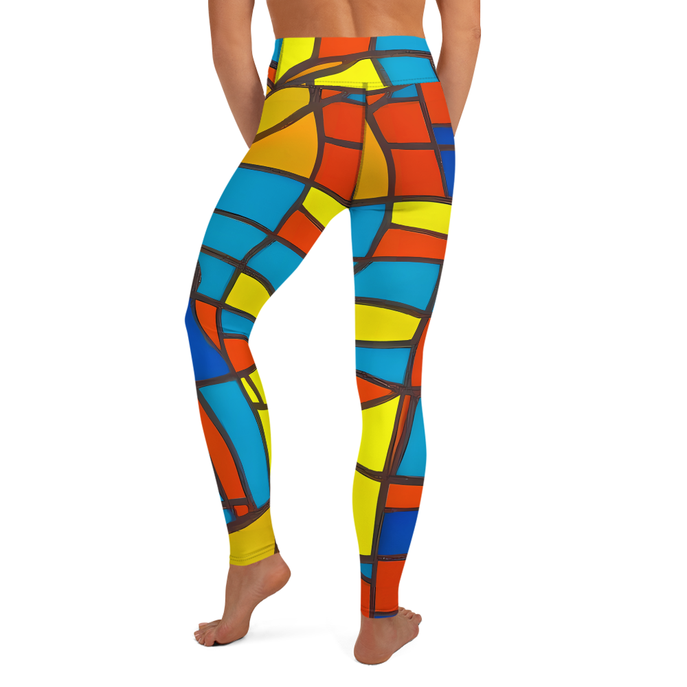 Yoga Leggings - Mondrian Mesh