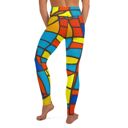 Yoga Leggings - Mondrian Mesh