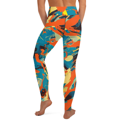 Yoga Leggings - Abstract Tango