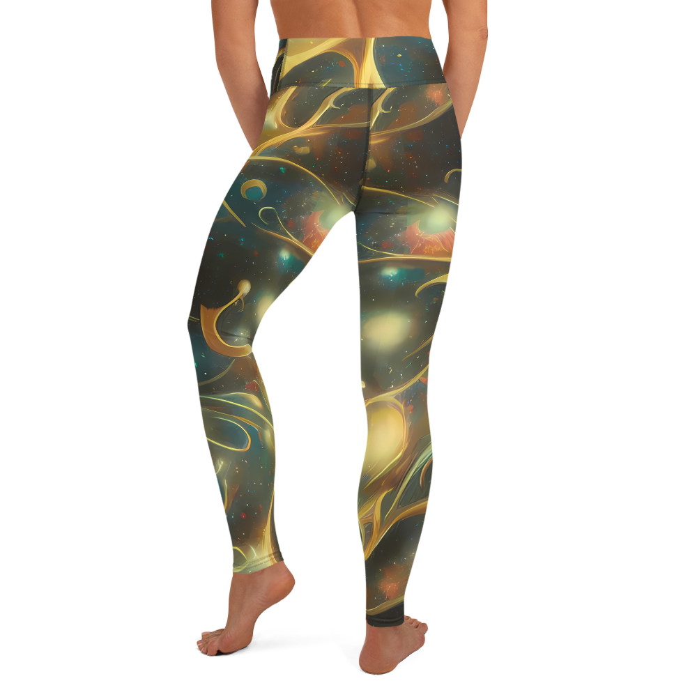 Yoga Leggings - Whispering Galaxies