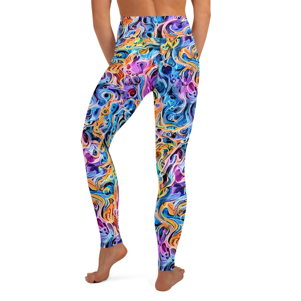 Yoga Leggings - Rococo Vortex