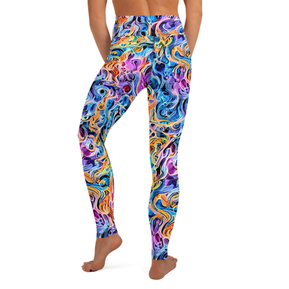 Yoga Leggings - Rococo Vortex