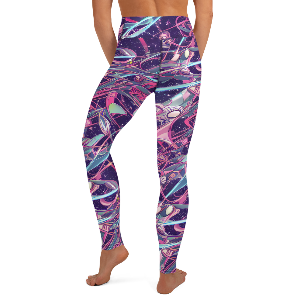 Yoga Leggings - Neo-Tokyo Twirl