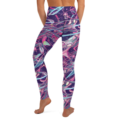 Yoga Leggings - Neo-Tokyo Twirl