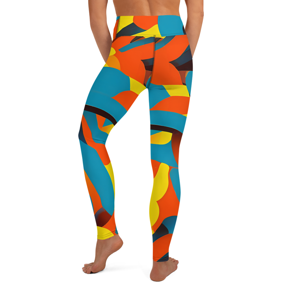 Yoga Leggings - Fragmented Rhapsody