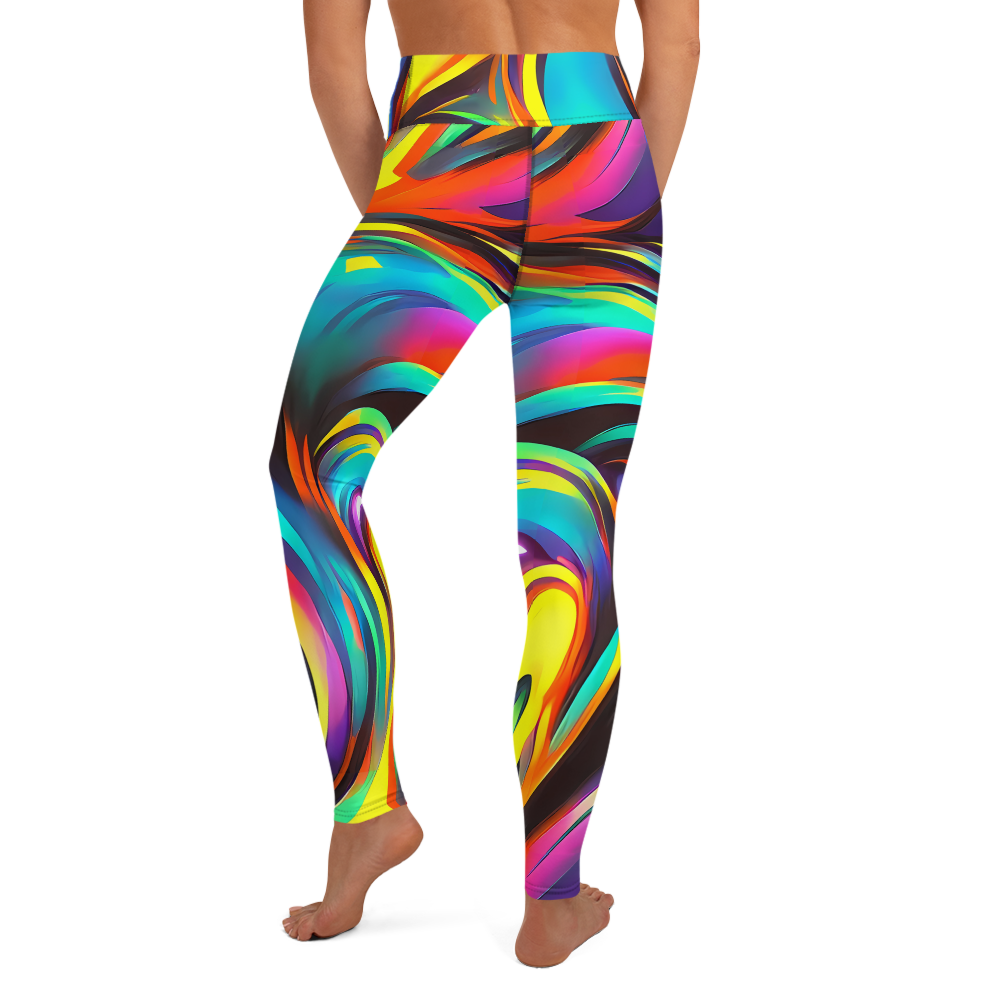 Yoga Leggings - Cyber Surge