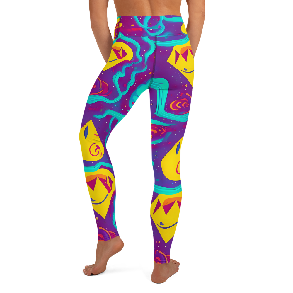 Yoga Leggings - Cosmic Current
