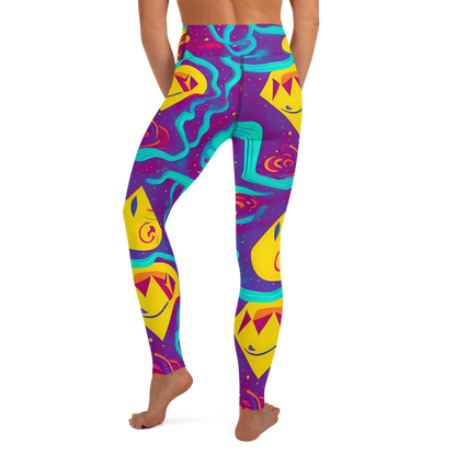 Yoga Leggings - Cosmic Current