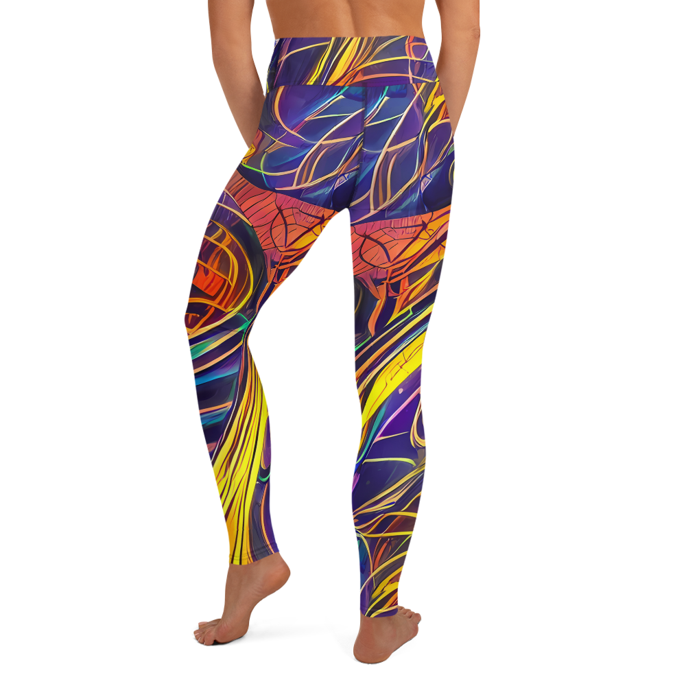 Yoga Leggings - Vector Rhapsody