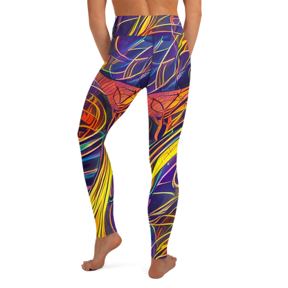 Yoga Leggings - Vector Rhapsody