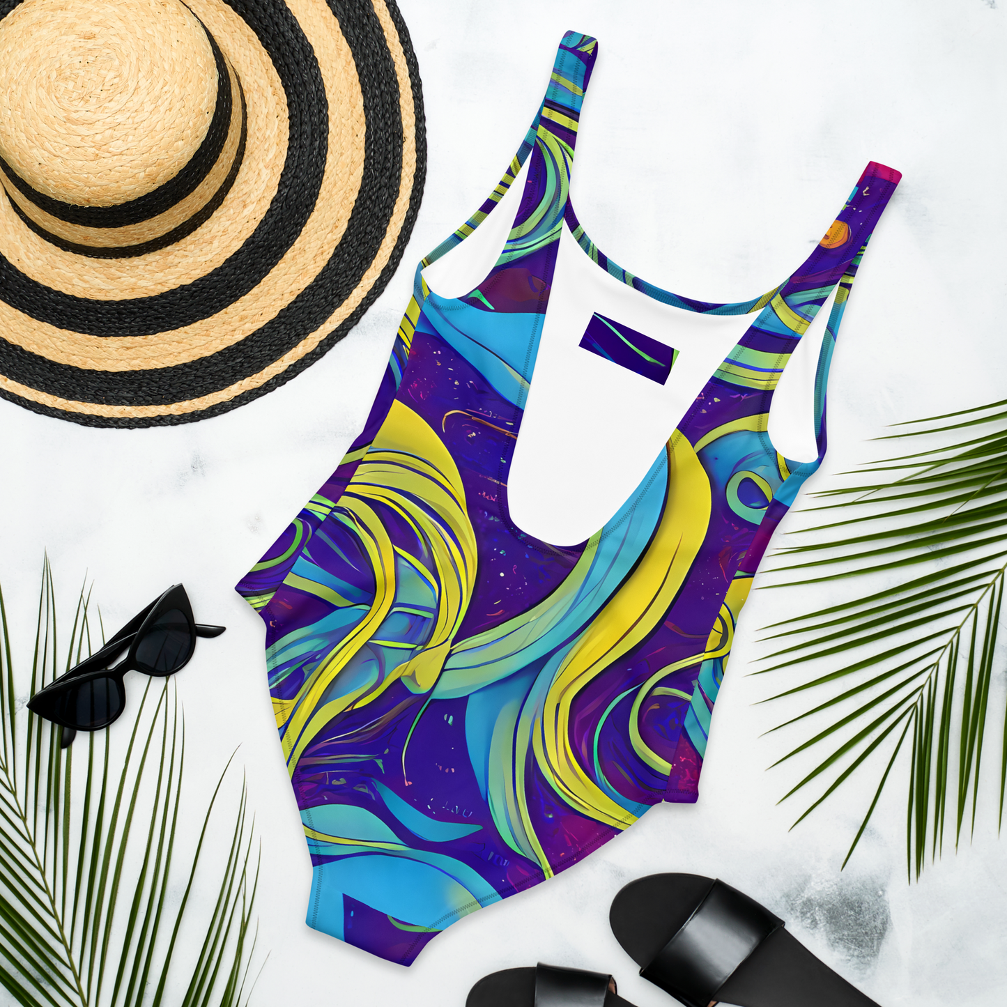 One-Piece Swimsuit - Stellar Swirls