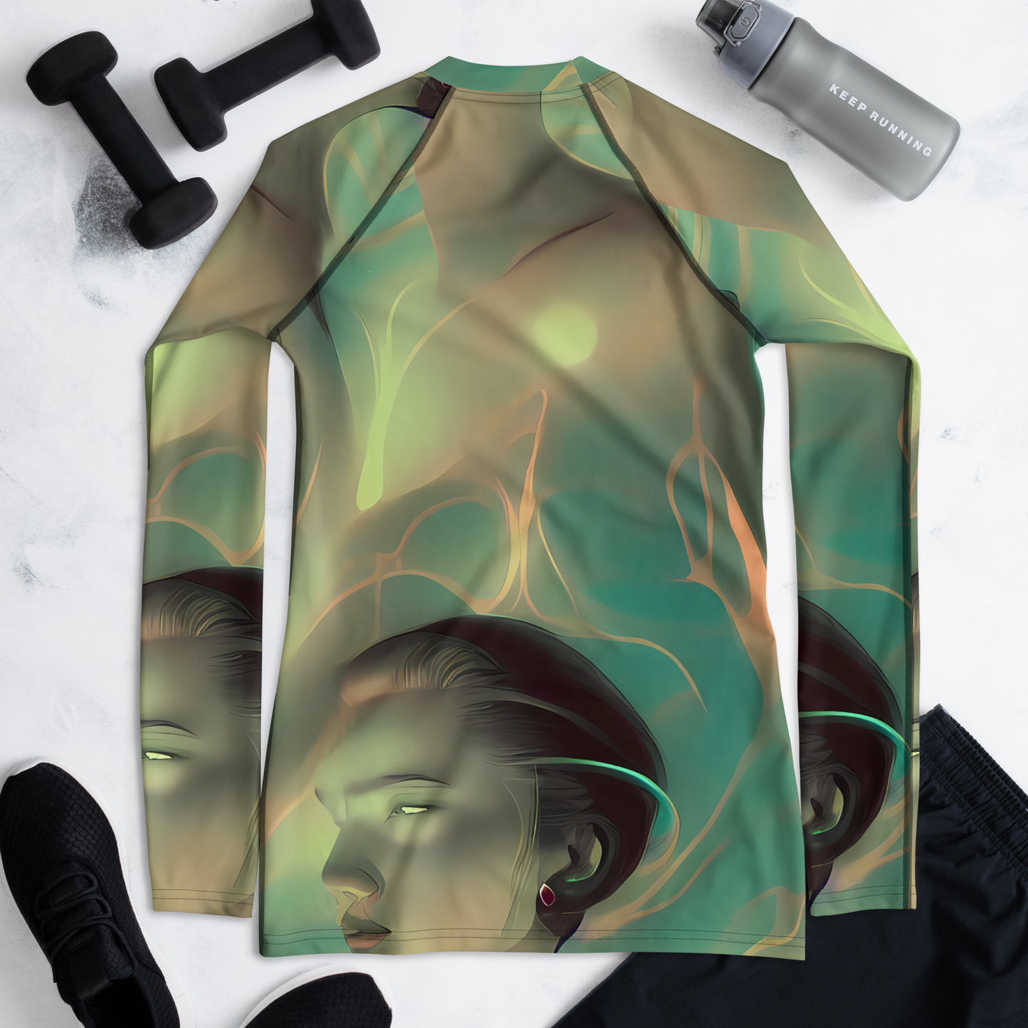 Women's Rash Guard - Spectral Whisper