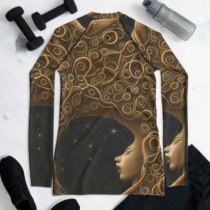 Women's Rash Guard - Ethereal Coils