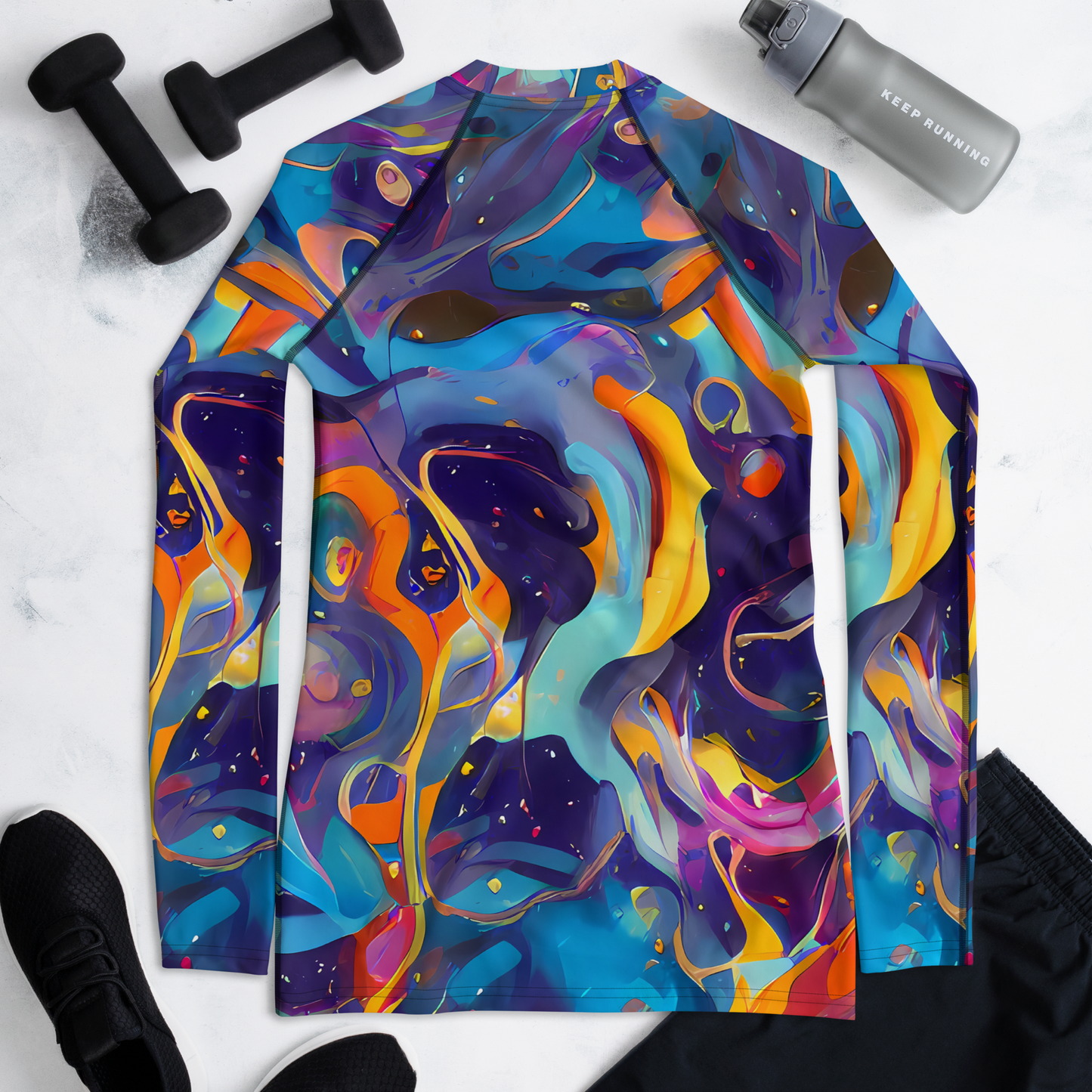 Women's Rash Guard - Whimsical Fusion