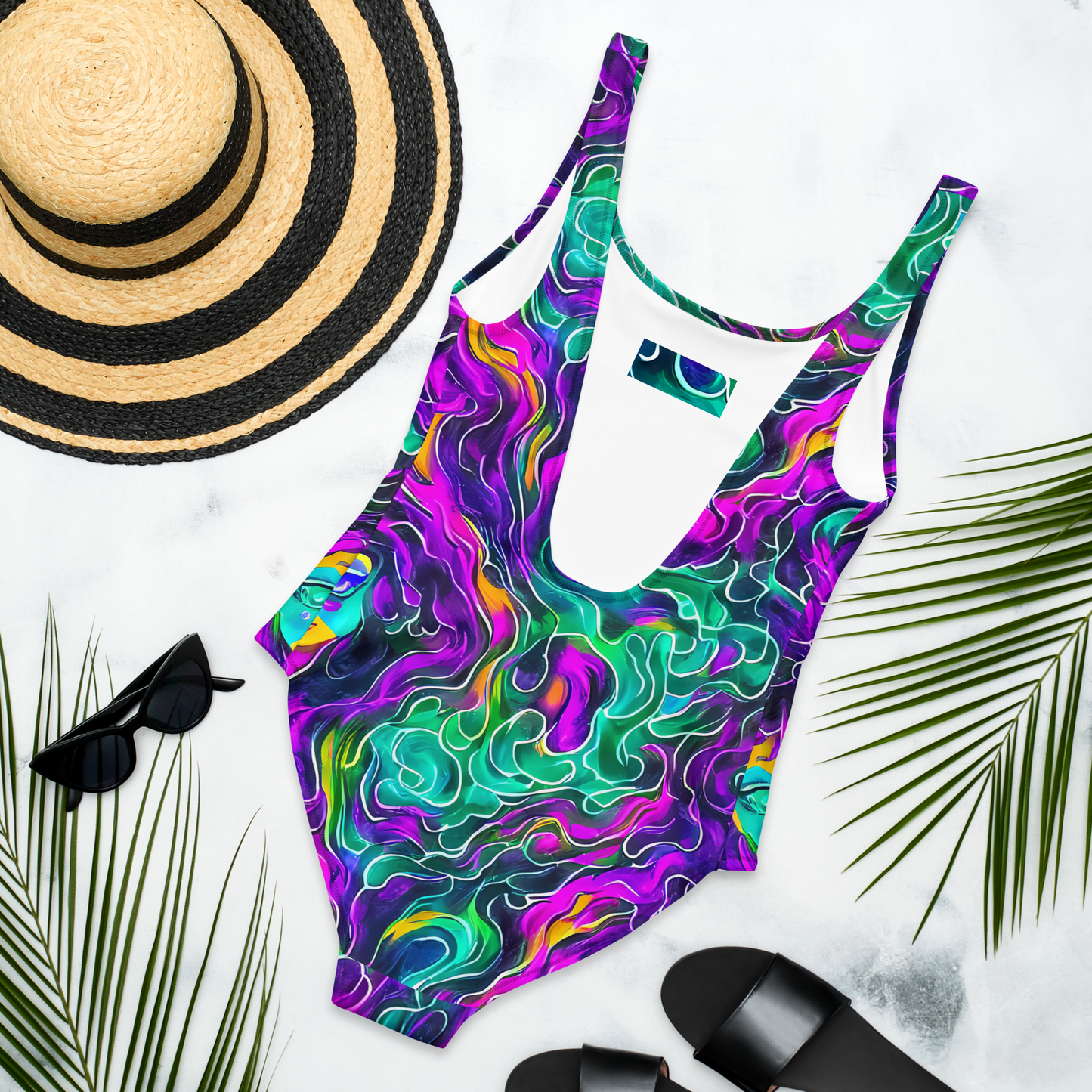 One-Piece Swimsuit - Vortex Dream