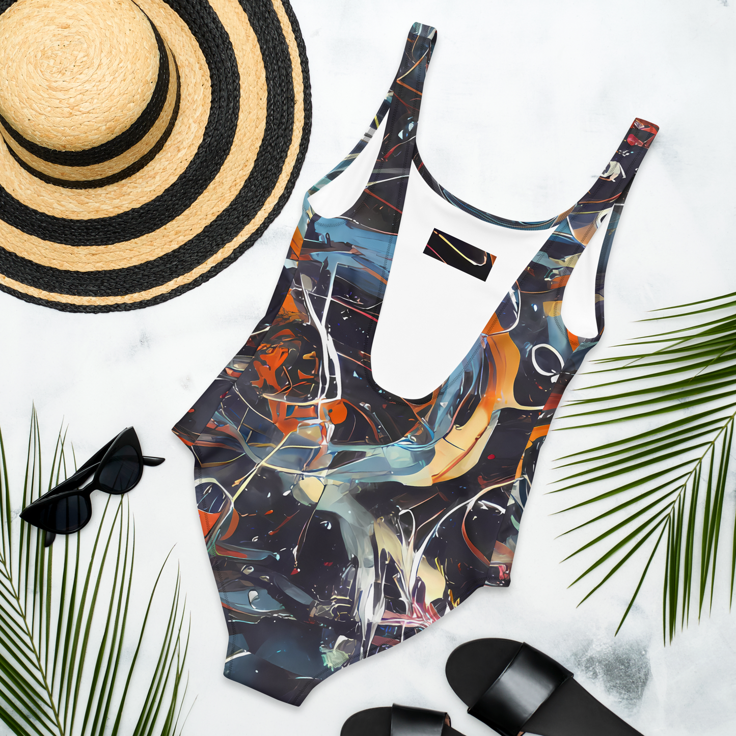 One-Piece Swimsuit - Neo-Splash Labyrinth