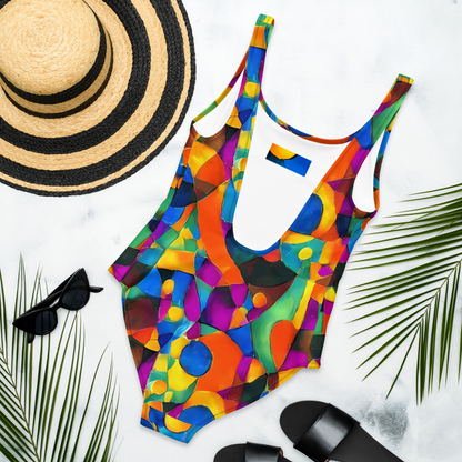 One-Piece Swimsuit - Galactic Jigsaw