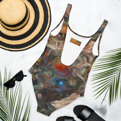 One-Piece Swimsuit - Copper Swirl