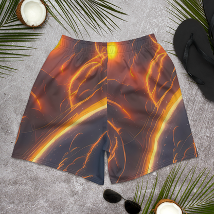 Men's Athletic Shorts - Inferno Spirals