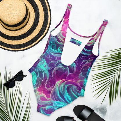 One-Piece Swimsuit - Galactic Bloom