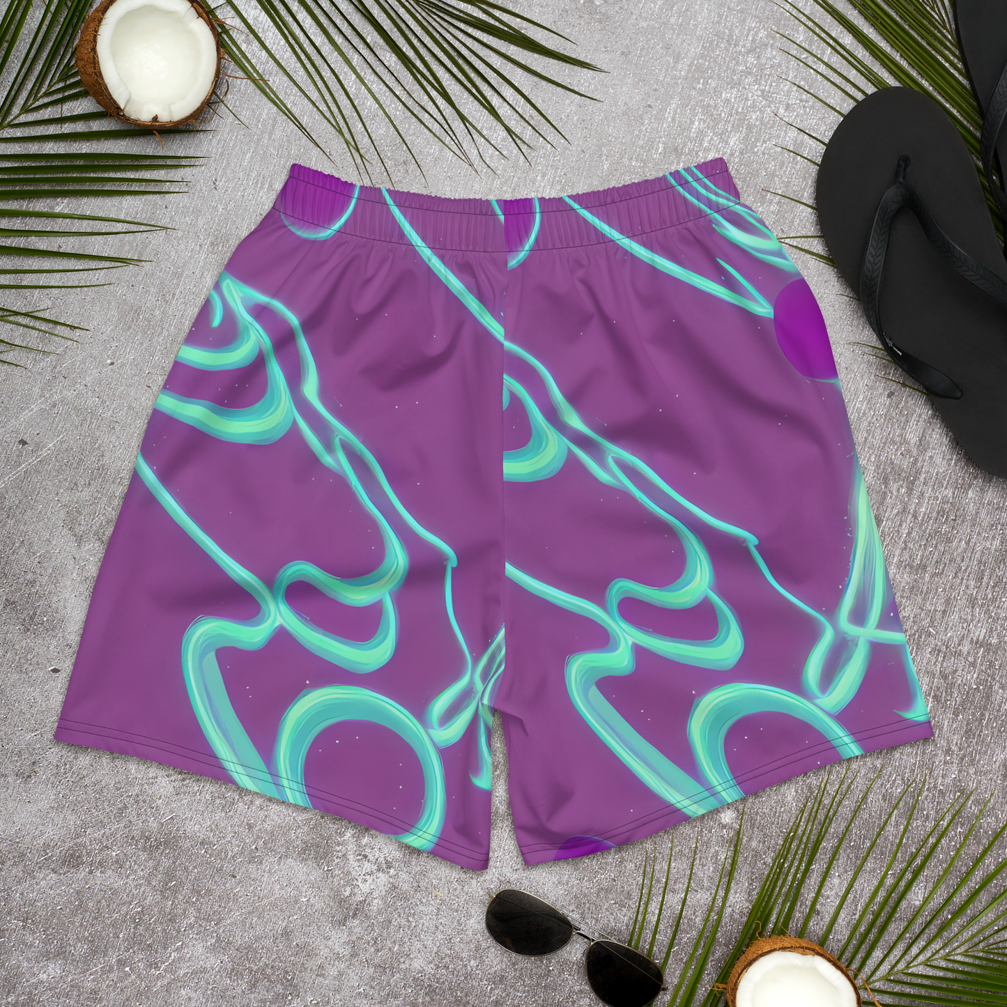 Men's Athletic Shorts - Neon Drift