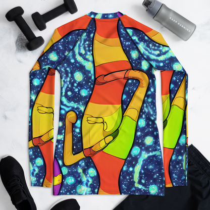 Women's Rash Guard - Cosmic Siblings