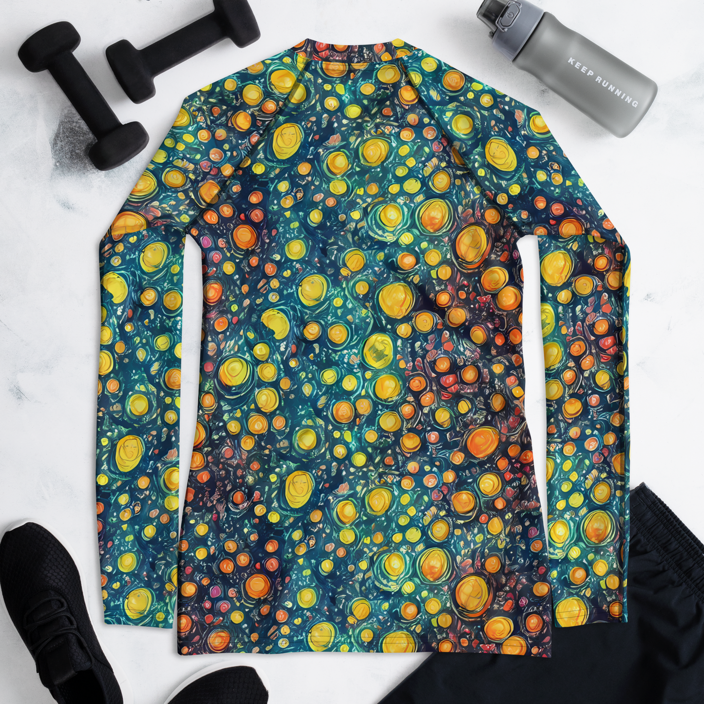 Women's Rash Guard - Starry Orbits