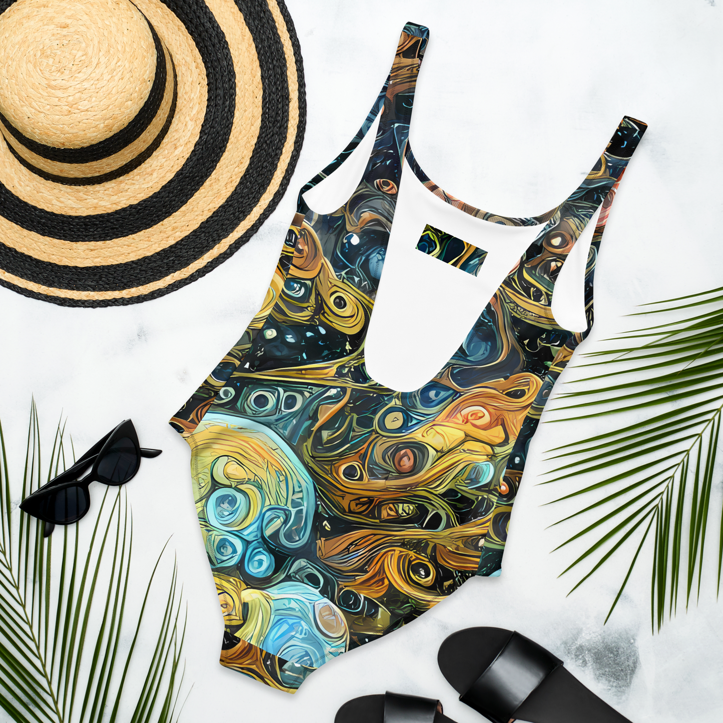 One-Piece Swimsuit - Wild Cosmos