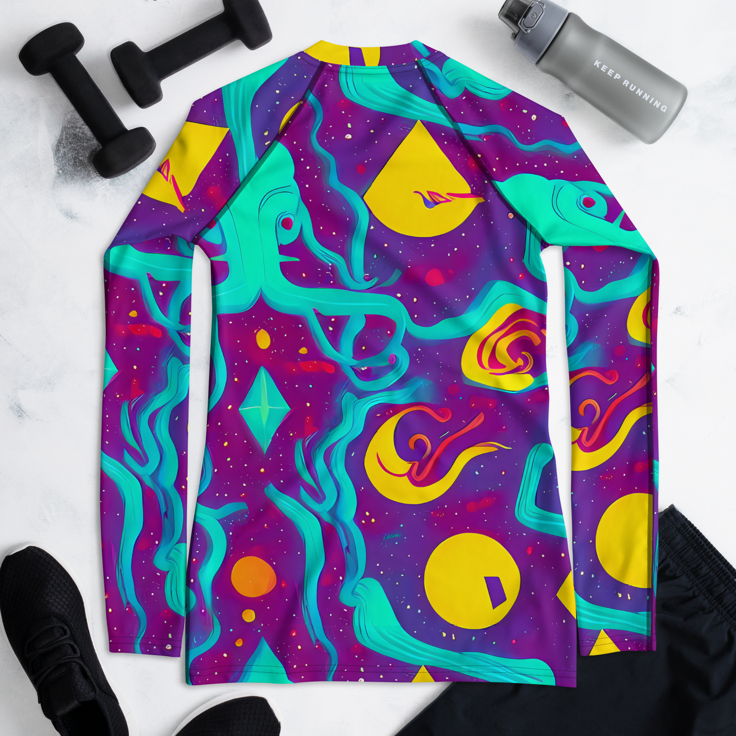 Women's Rash Guard - Cosmic Current