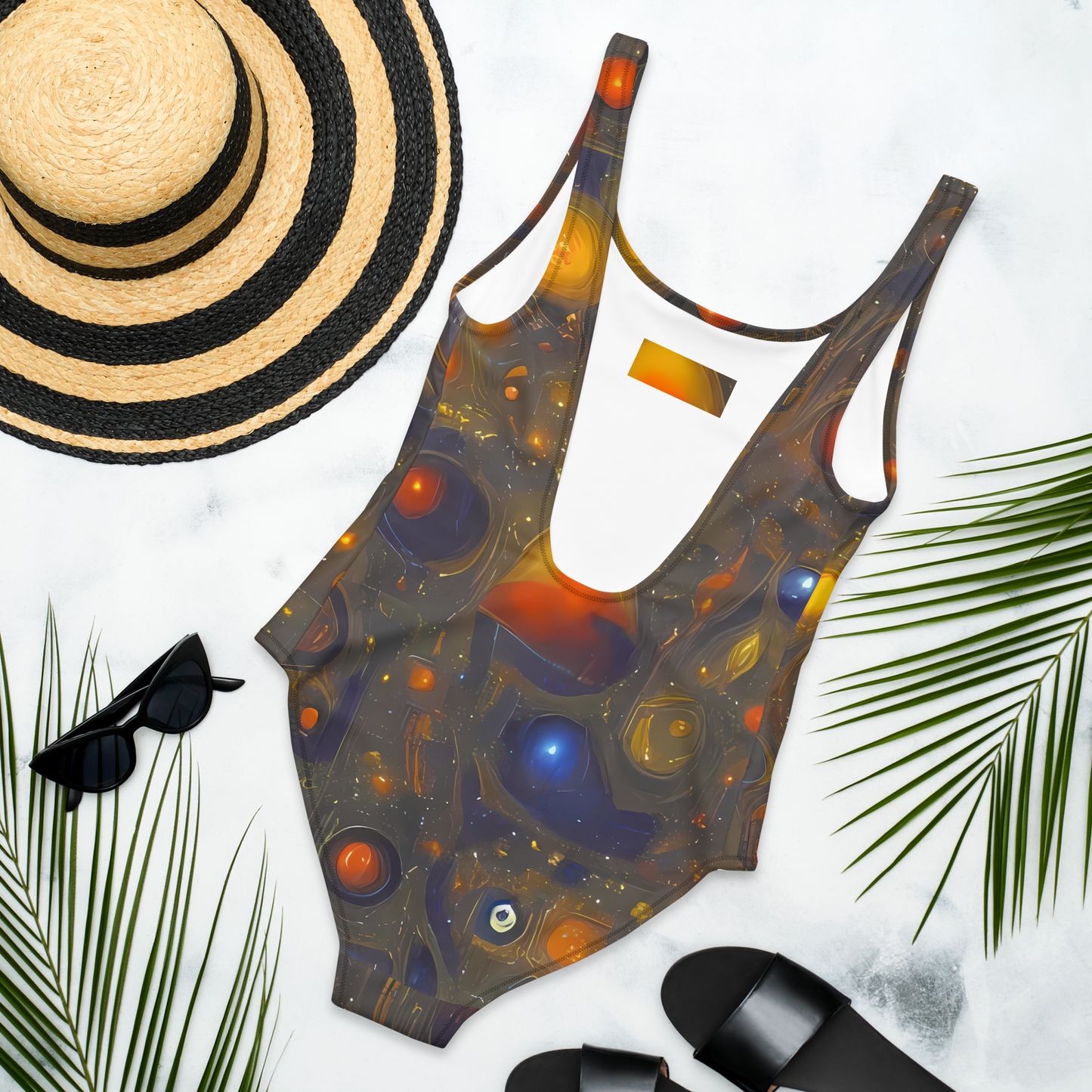 One-Piece Swimsuit - Chromal Flux