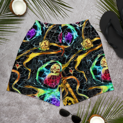 Men's Athletic Shorts - Psychedelic Pulsar